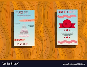 Business brochure flyer design leaflets a4 vector image