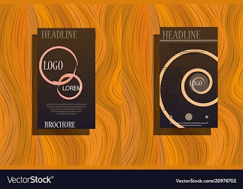 Business brochure flyer design leaflets a4 vector image
