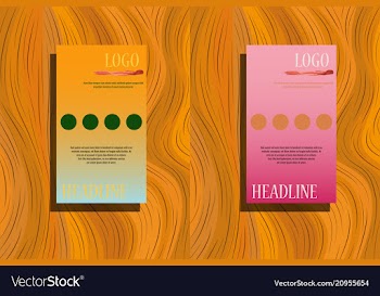 Business brochure template design with square vector image