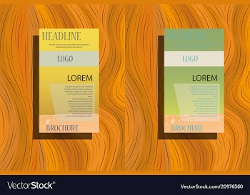 Business brochure template design with square vector image