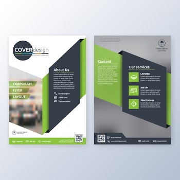 Business brochure template Free Vector
