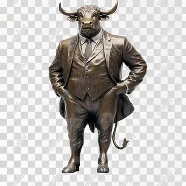 Business Bull: A Suit-Wearing Statue That Speaks