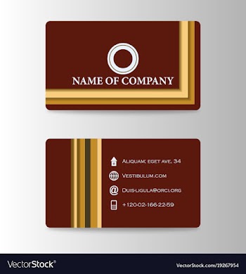 Business card background design with logo vector image