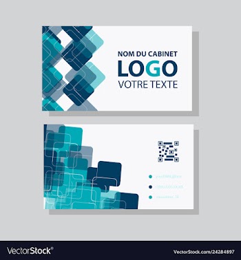 Business card background vector image