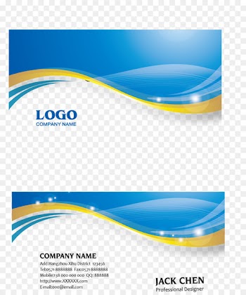 Business card Blue Euclidean vector Icon - business card 