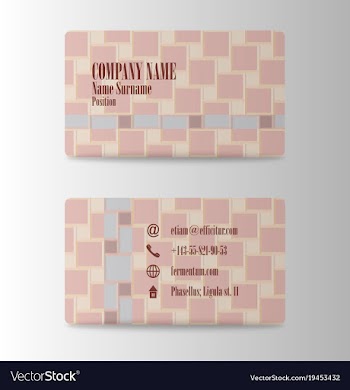 Business card creative abstract visit card vector image