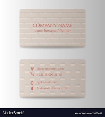 Business card creative abstract visit card vector image