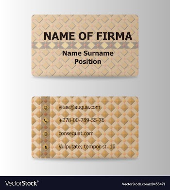 Business card creative abstract visit card vector image