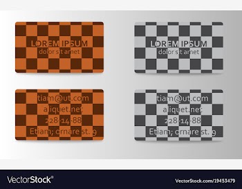 Business card creative abstract visit card vector image