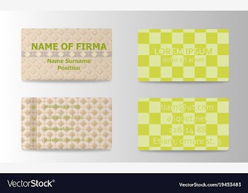 Business card creative abstract visit card vector image