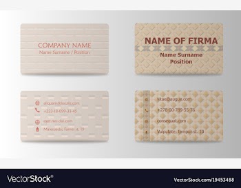 Business card creative abstract visit card vector image