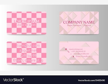 Business card creative abstract visit card vector image