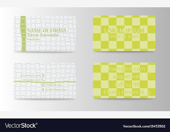 Business card creative abstract visit card vector image