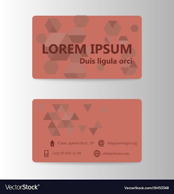 Business card creative visit card vector image