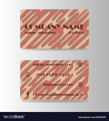 Business card creative visit card vector image