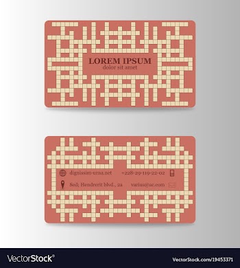 Business card creative visit card vector image