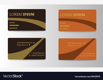 Business card creative visit card vector image