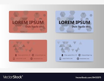 Business card creative visit card vector image