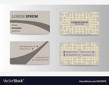 Business card creative visit card vector image