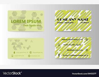 Business card creative visit card vector image