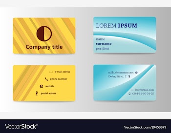 Business card creative visit card vector image