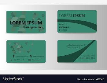 Business card creative visit card vector image