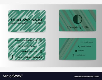 Business card creative visit card vector image