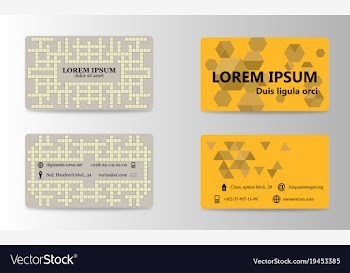 Business card creative visit card vector image