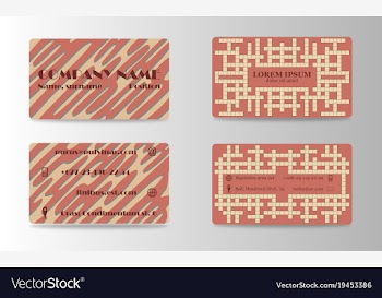 Business card creative visit card vector image
