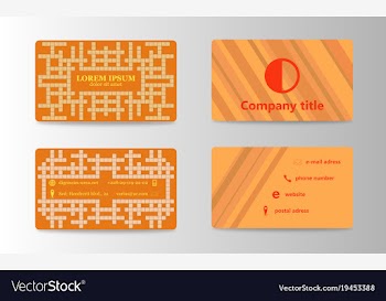 Business card creative visit card vector image