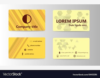 Business card creative visit card vector image