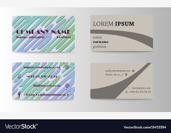 Business card creative visit card vector image