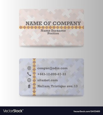 Business card creative visit card vector image