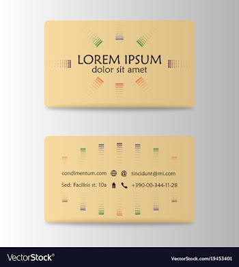 Business card creative visit card vector image