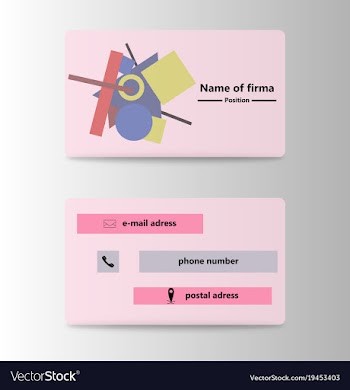 Business card creative visit card vector image
