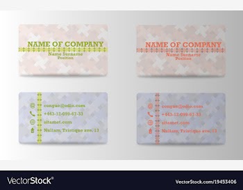 Business card creative visit card vector image