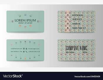 Business card creative visit card vector image
