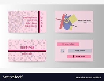 Business card creative visit card vector image