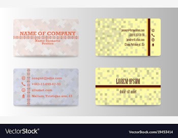Business card creative visit card vector image