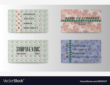 Business card creative visit card vector image