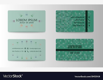 Business card creative visit card vector image