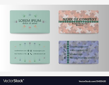 Business card creative visit card vector image