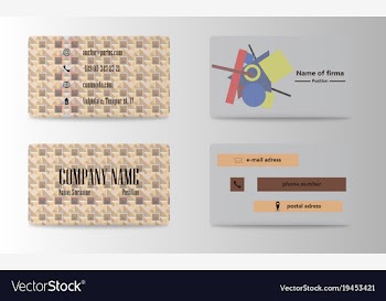 Business card creative visit card vector image