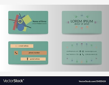 Business card creative visit card vector image
