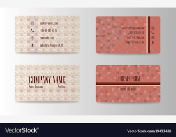 Business card creative visit card vector image