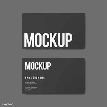Business card design mockup vector | Free stock vector - 496483