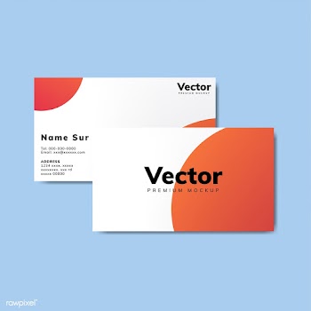 Business card design mockup vector | Free stock vector - 496534