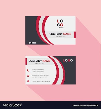 business card design modern creative template