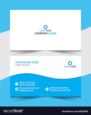 business card design or visiting card templ