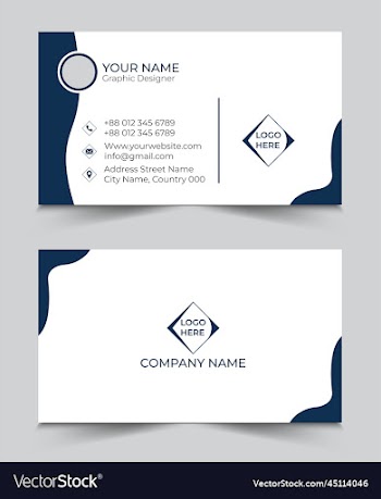 business card design or visiting card templ
